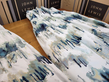 John Lewis MTM W162 x D213cm Villa Nova Norrland Pinch Pleat Curtains RRP £1153