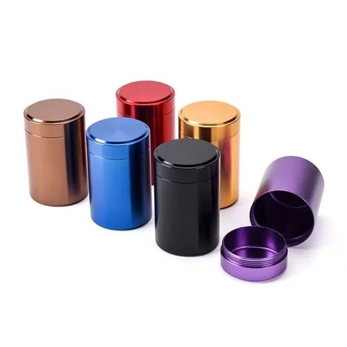 Aluminum storage jar portable - storage,