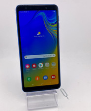 Samsung Galaxy A7 2018 Light Blue Unlocked  64GB 24MP Android Smartphone Grad B