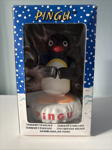 Rare pingu toothbrush holder - pingu,
