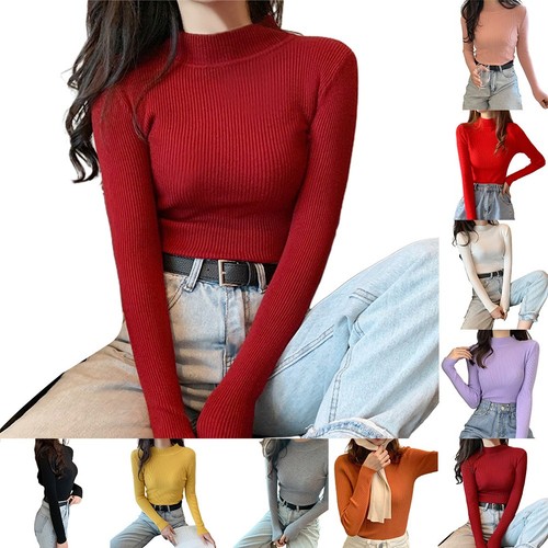 Half turtleneck womens sweater - womens,