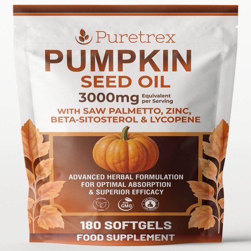 Pumpkin seed oil - 3000mg, saw