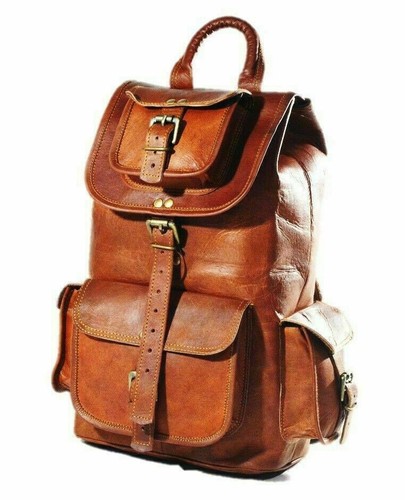 Leather backpack genuine bag - backpack,