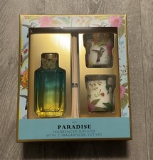 NEXT Paradise Reed Diffuser & 2 Votive Candle Gift Set New