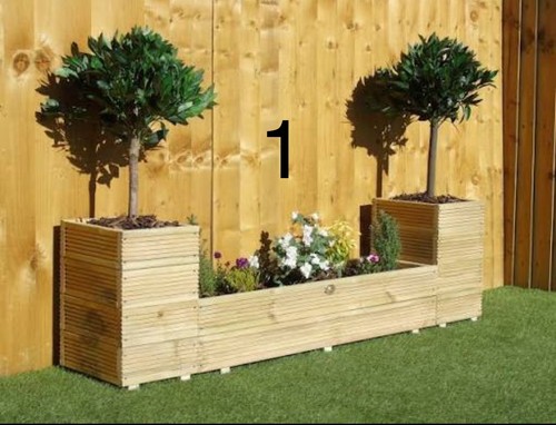 Garden decking planters - garden,