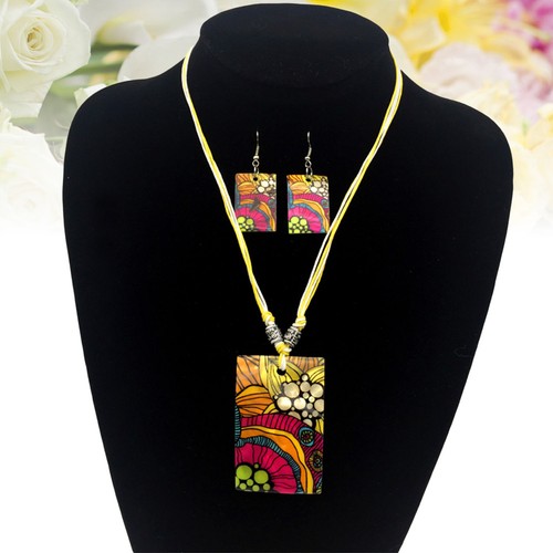 Women necklace earring set - necklace,