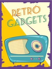 Retro Gadgets Radio Metal Wall