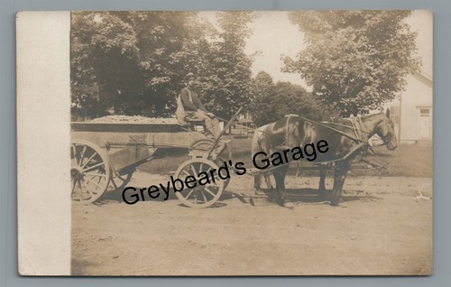 Rppc horse drawn coal - drawn,