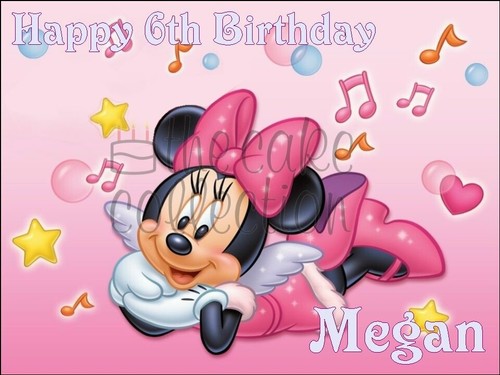 Minnie mouse edible icing - mouse, cake