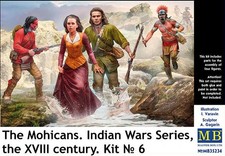 Master Box 35234 The Mohicans  Indian Wars Series 1:35 PLASTIC MODEL KIT