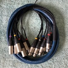 Audio Multicore Loom / XLR to XLR / Van Damme Cable / Neutrik / 8 Way / Tested