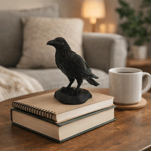 Ravens rest figurine black - ravens,