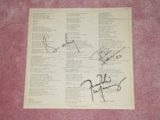 QUEEN Fully signed lyric sheet