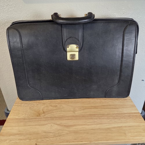 Vtg cheney leather attache - vtg,