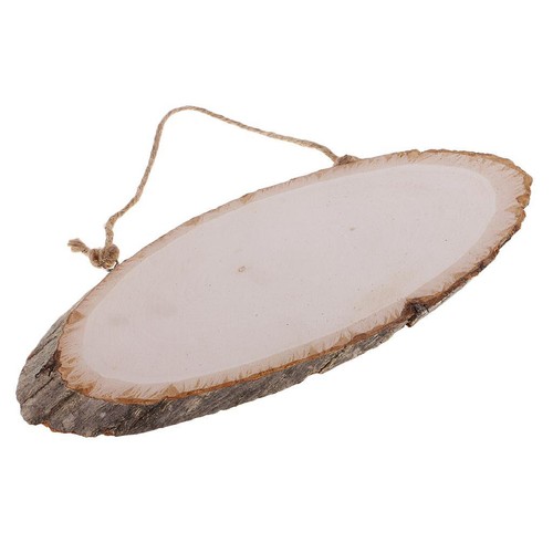 Natural wooden trunk oval - wooden,