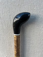 Buffalo Horn Walking Mottled Hazel Knob Stick / Prince of Wales Style  No.7
