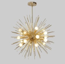 Mid Century Style Sputnik Chandelier Polish Finish Décor Huge Sea Urchin Light