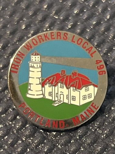 Iron workers pin 496 - workers, portland