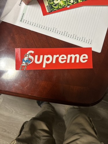 Supreme smurfs box logo - smurfs,