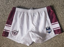 Vintage Team NRL Manly Sea Eagles  Shorts Size 2XL Australia Rugby Telstra
