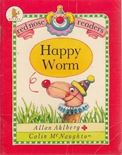 Happy worm red nose - worm,
