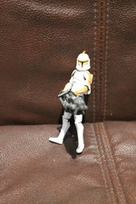 Star Wars The Clone Wars Clone Trooper with heavy gun loose action figure