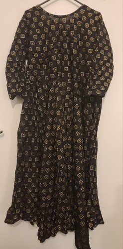 Anarkali dress black - 10,
