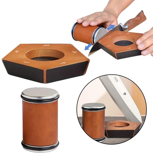 Rolling knife sharpener with - rolling,