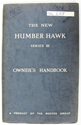 Humber hawk series - iii, car