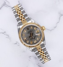 Rolex Datejust Ladies 26mm with Slate Grey Diamond Dial – BOX & PAPERS