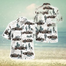 Rat Rod Truck Hawaiian Shirt