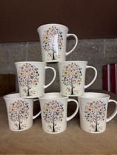 Set of 6 Fine China Floral