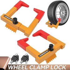 2Pc Heavy Duty Wheel Clamp