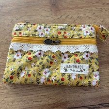 Lovely Purse With Double Zip Lace Detail Very Pretty Gift Stocking Filer