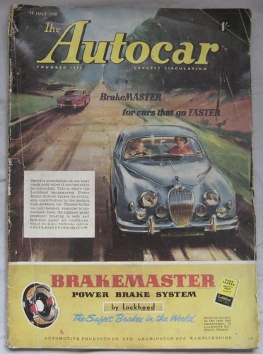 Autocar magazine july 1958 - autocar,