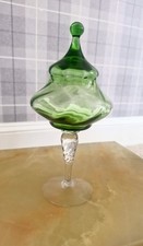 Vintage Empoli Green Glass