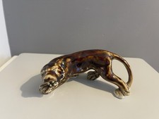 Vintage 1930s crouching tiger - crouching,