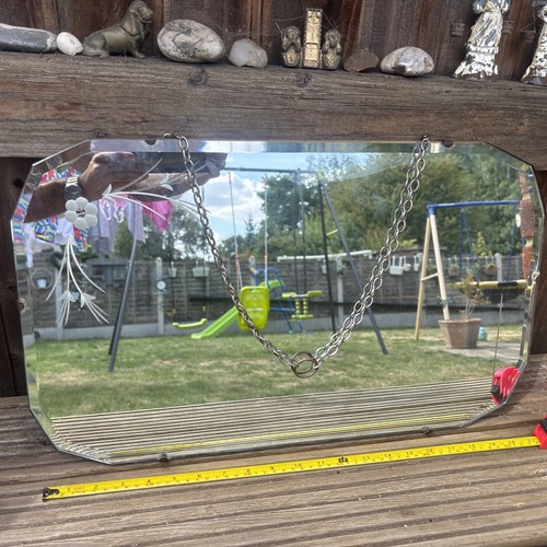 Vintage mirror frameless mid - frameless,