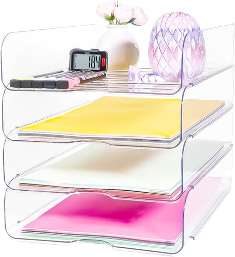 Pack stackable letter tray - 4,