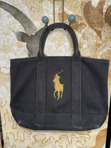Ralph lauren black canvas tote - lauren,