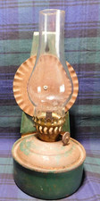 Antique wall mountable oil lamp