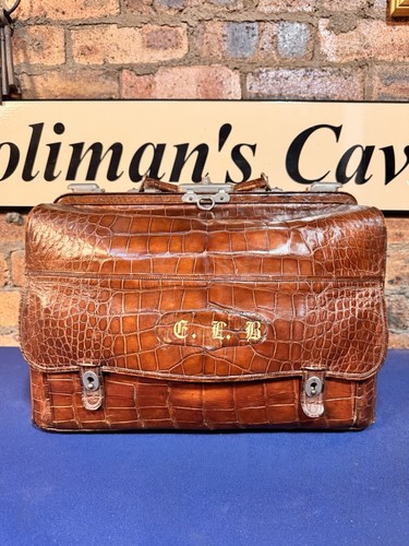 Antique genuine crocodile