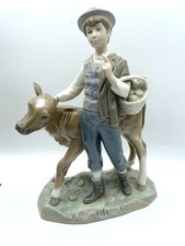 LLADRO Porcelain Boy with Calf