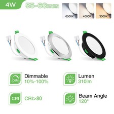 UK LED Recessed Ceiling Light Ultra Slim 3CCT Dimmable Downlight Flat Panel Spot