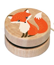 Wooden Yo Yo Cute Wildlife Yoyo Kids Classic Toy Stocking Filler 3+ Retro