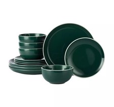 12pc Green Dinner Set
