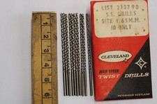 x10 Cleveland 1.65mm drills SS long series jobber drills Quick Helix new