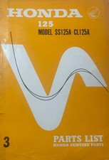 HONDA MODEL SS125A / CL125A