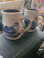 Rowe Pottery Set Of 2 Bird
