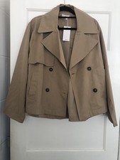 Mango Unlined Coat Size L